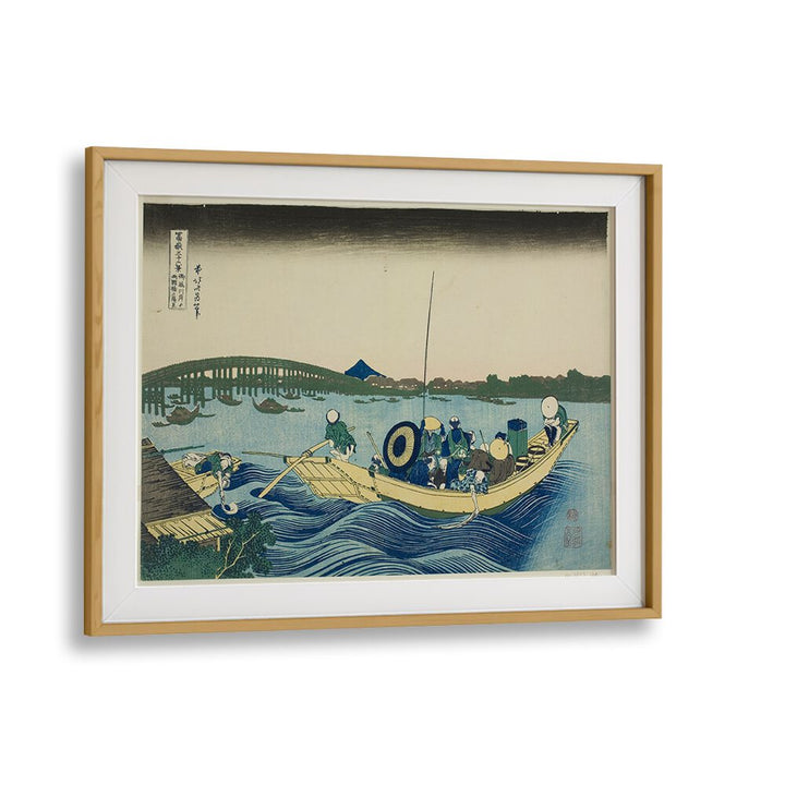 SUNSET OVER THE RYOGOKU BRIDGE  , VINTAGE PAINTINGS
