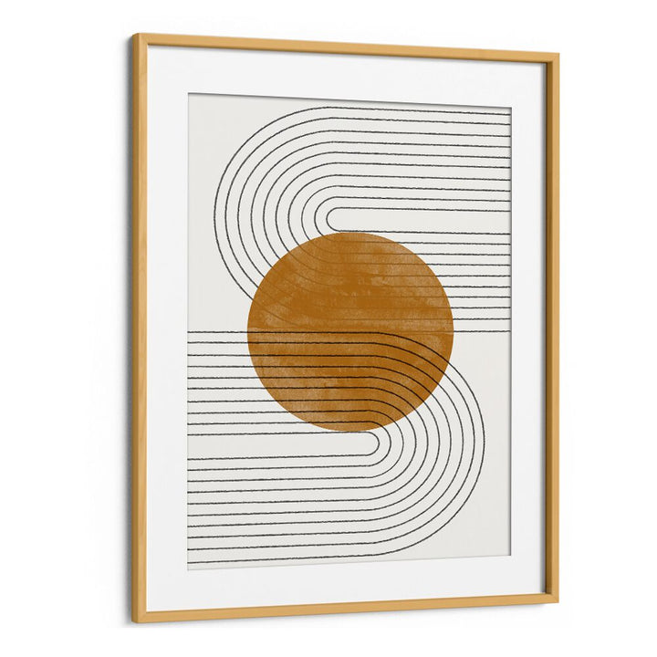 Elegant ABSTRACT FLOW II, BOHO ART PAINTINGS by The Miuus Studio, featuring modern lines and warm tones for stylish decor.