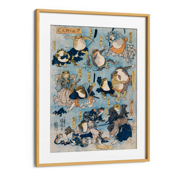 FAMOUS HEROES OF THE KABUKI , VINTAGE PAINTINGS