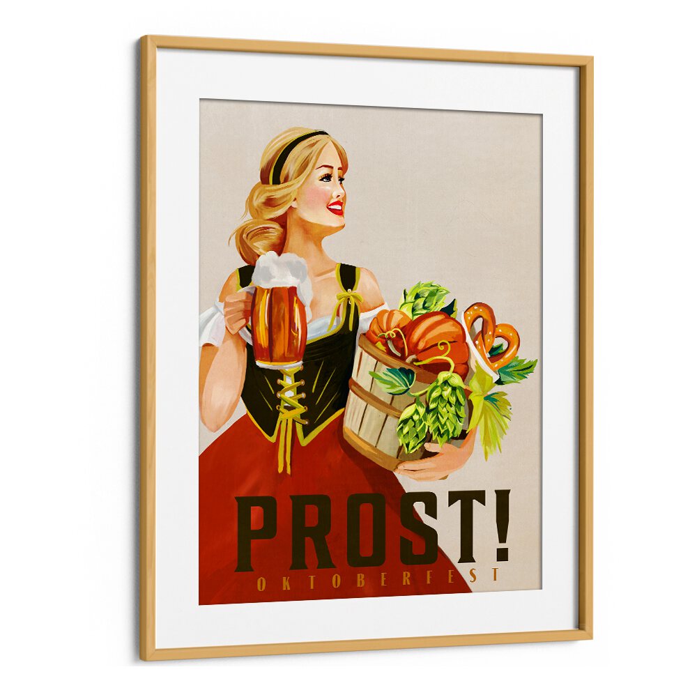 Celebrate Oktoberfest with our PROST OKTOBERFEST, BAR art, perfect for any festive gathering or pub decor.