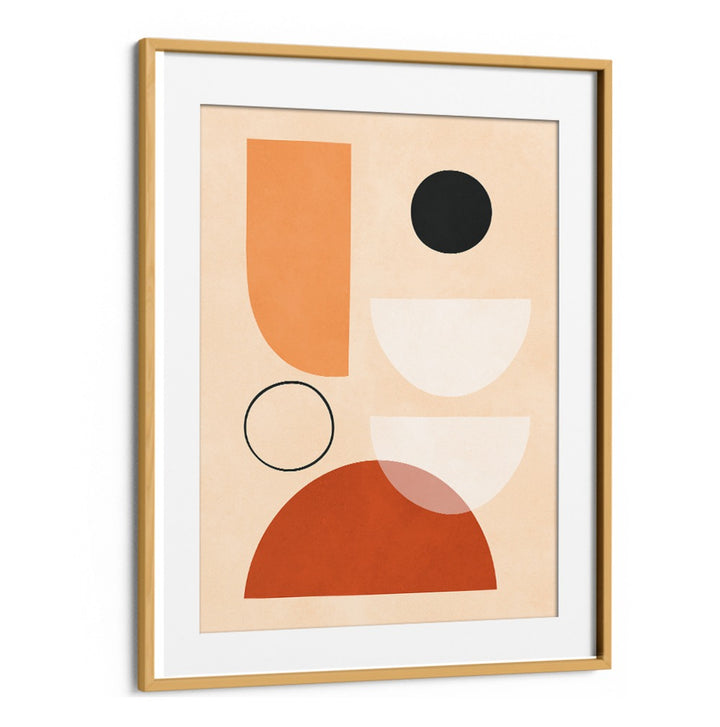 Colorful abstract shapes in SEMICIRCLES III, BOHO ART PAINTINGS, perfect for enhancing your creative space.