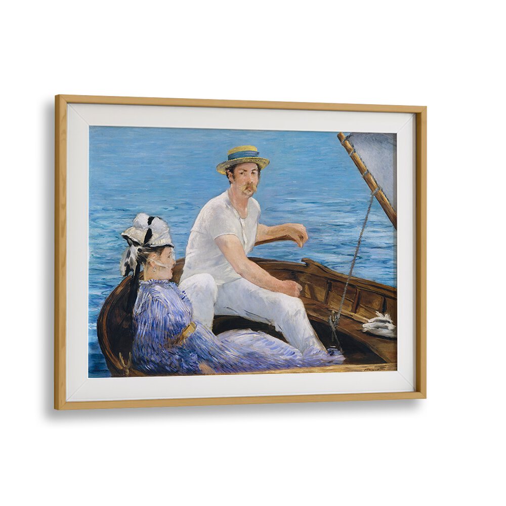 BOATING (1874)  , VINTAGE PAINTINGS