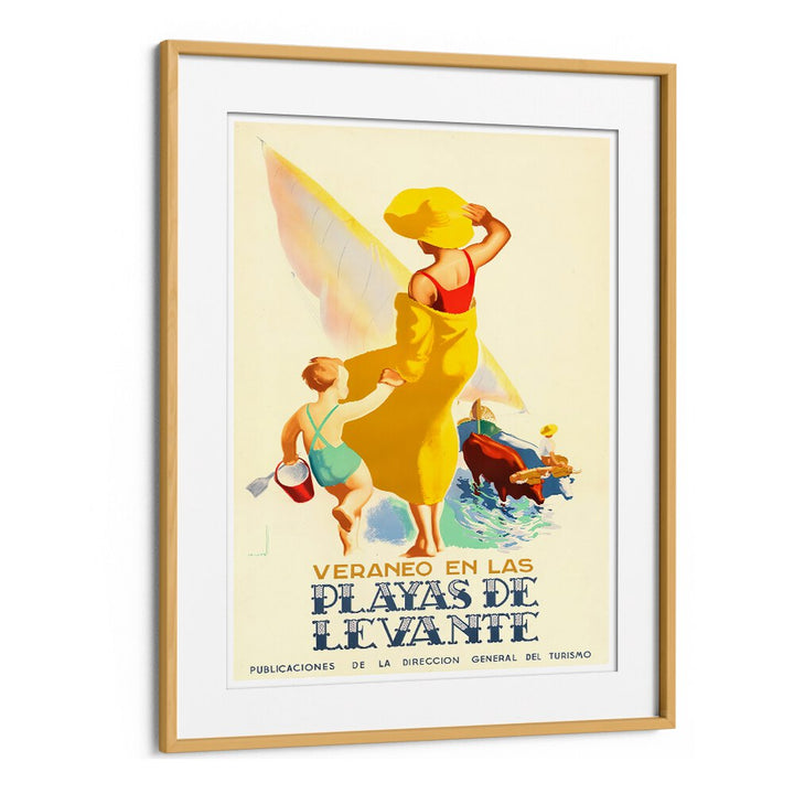 Bright and nostalgic VERANEO EN LAS Vintage Travel Posters capture summer joy and adventure by the sea. Perfect for decor.