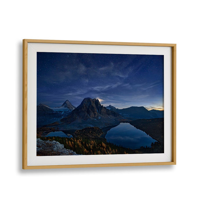 Stunning Starry Night at Mount Assiniboine, perfect for enhancing any space with beautiful photography prints.