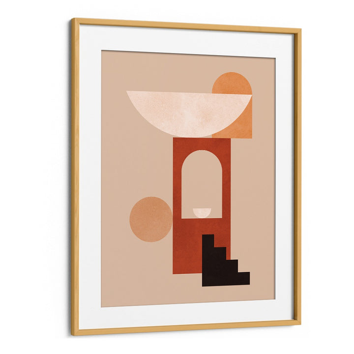 Modern GEOMETRIC COMPOSITION II, BOHO ART PAINTINGS perfect for contemporary decor, showcasing abstract creativity.