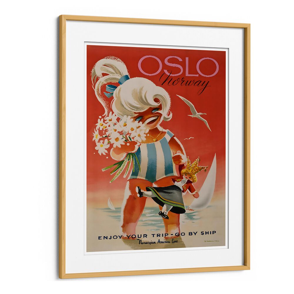 OSLO, VINTAGE TRAVEL POSTERS feature charming artwork perfect for adding wanderlust to your space.