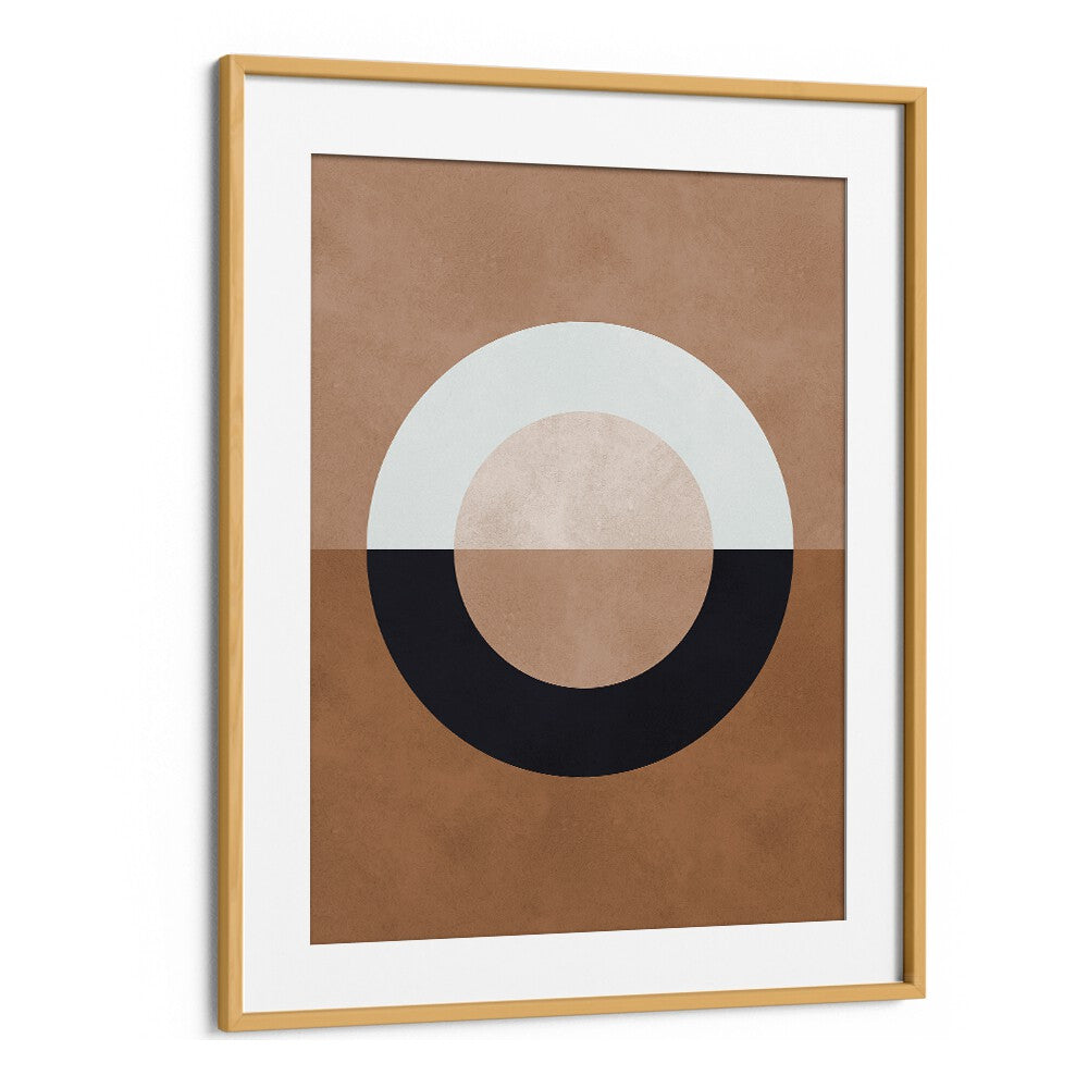 Stylish BROWN GEOMETRY VIII, GEOMETRIC ART PRINTS featuring earthy tones and geometric designs for your decor.