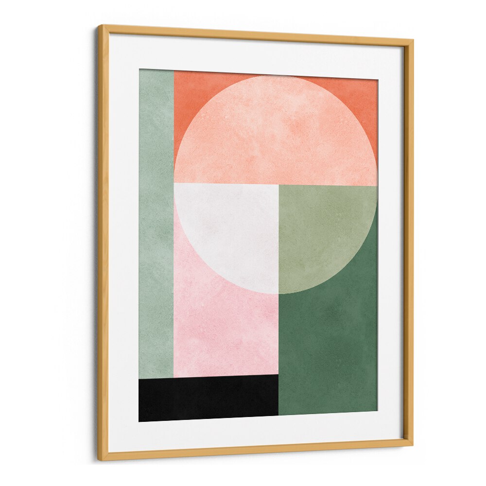 Elevate your space with GEOMETRIC HARMONY IV, stunning GEOMETRIC ART PRINTS featuring bold colors and shapes.