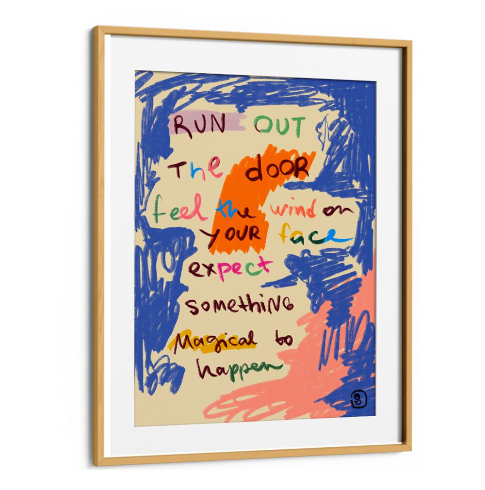 Colorful MAGICAL DAY MESSAGE, QUOTES poster inspires positivity, perfect for uplifting any space. Elevate your mood today!