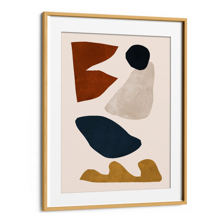 Stylish EXPRESSIVE VII, GEOMETRIC ART PRINTS featuring abstract shapes in earthy tones, perfect for modern decor.