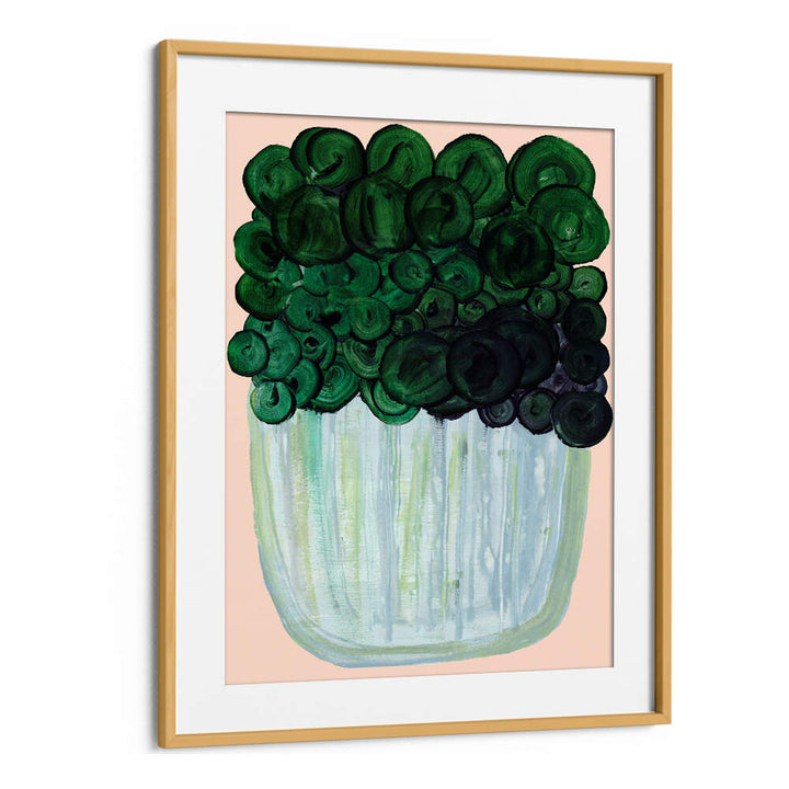 Vibrant Potted Plant No II, Floral Flower Paintings featuring abstract brushstrokes for serene decor. Perfect for any space.