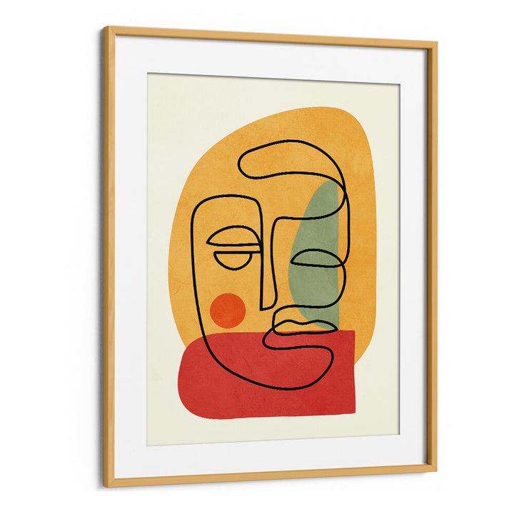 ABSTRACT FACES VIII , BOHO ART PAINTINGS