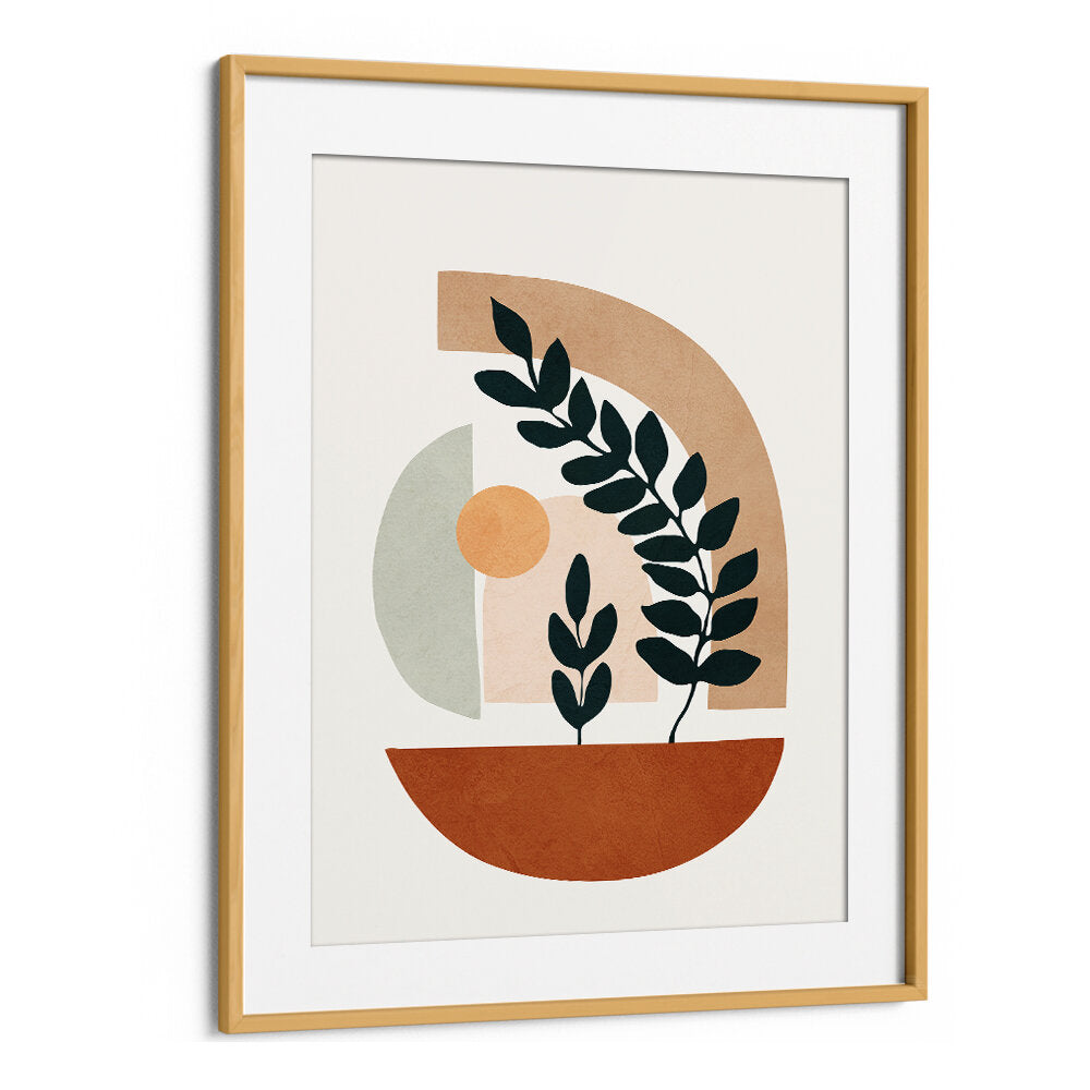 CURVED GROWTH , BOHO ART PAINTINGS