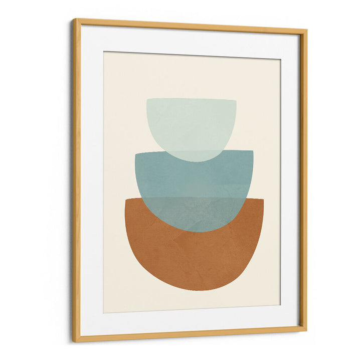 AZZURRO SHAPES I , BOHO ART PAINTINGS