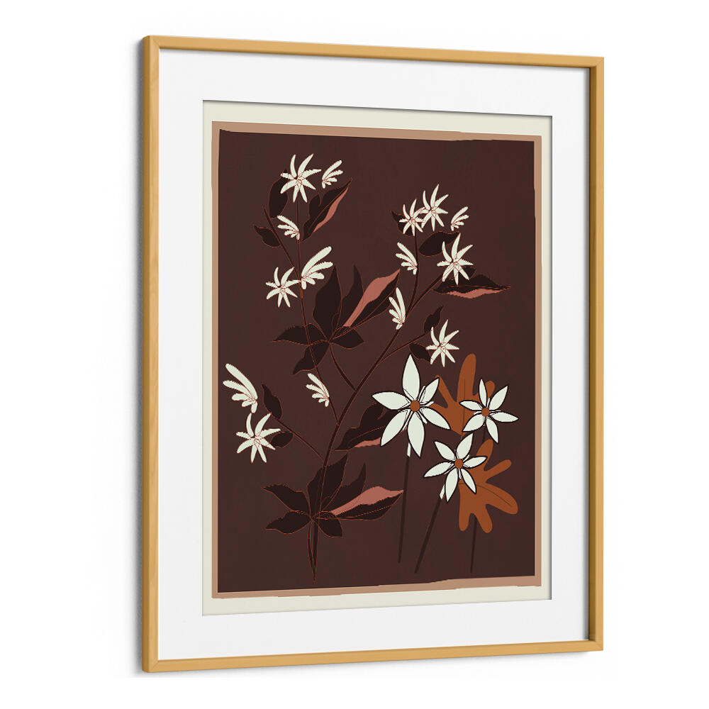 BLOSSOMS IN COCOA , FLORAL FLOWER PAINTINGS