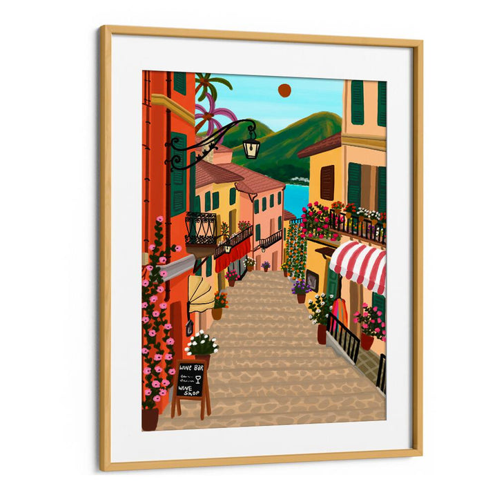 CHARMING MEDITERRANEAN VILLAGE , TRAVEL POSTERS