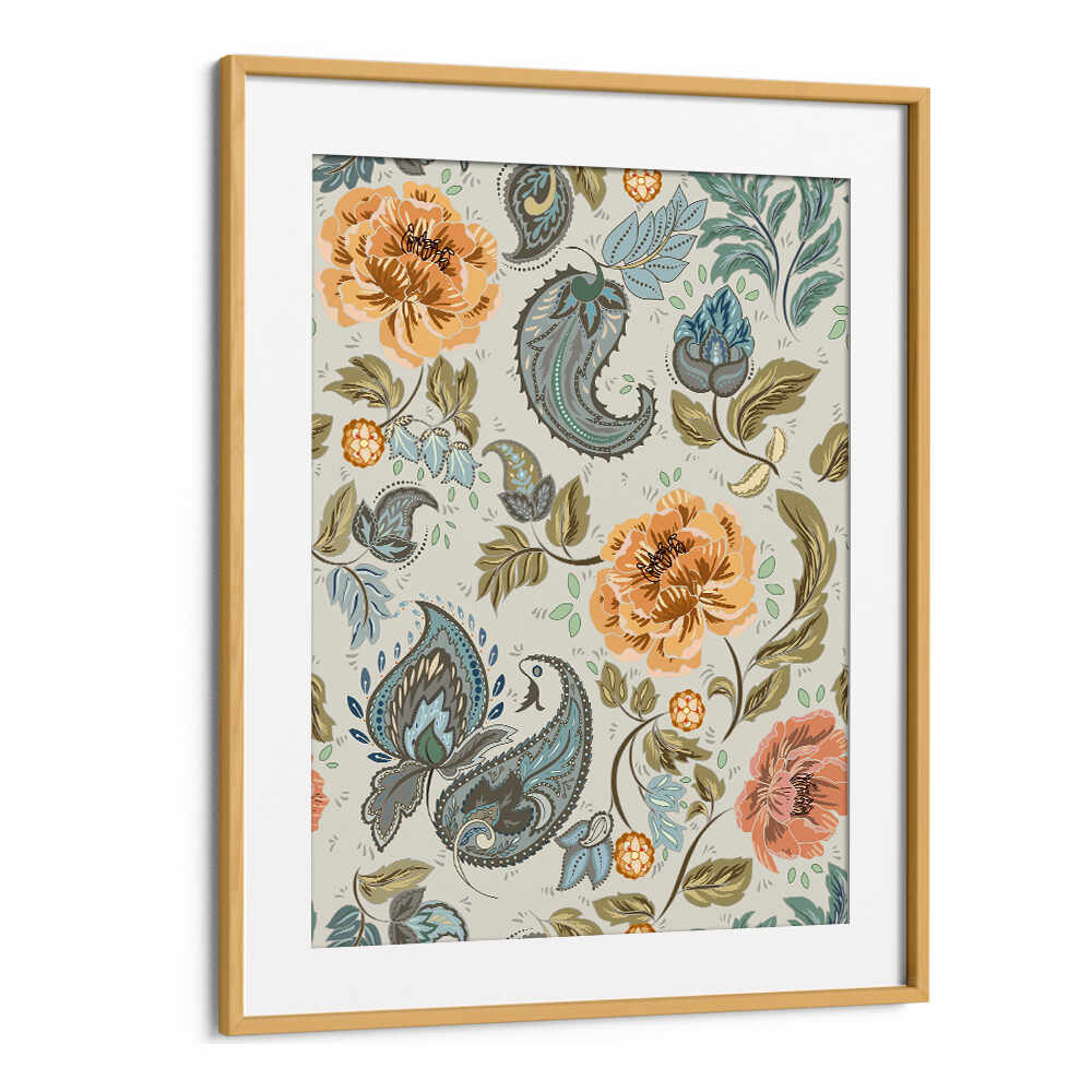 Elegant PAISLEY PATTERN II art print showcasing intricate motifs, perfect for enhancing any space with sophistication.