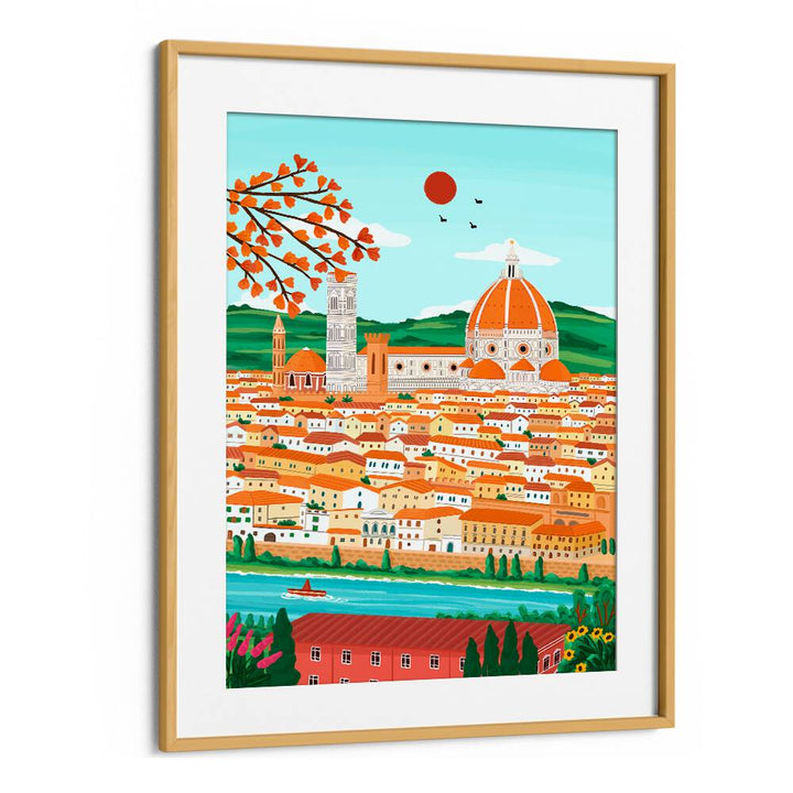 FLORENCE CITYSCAPE , TRAVEL POSTERS