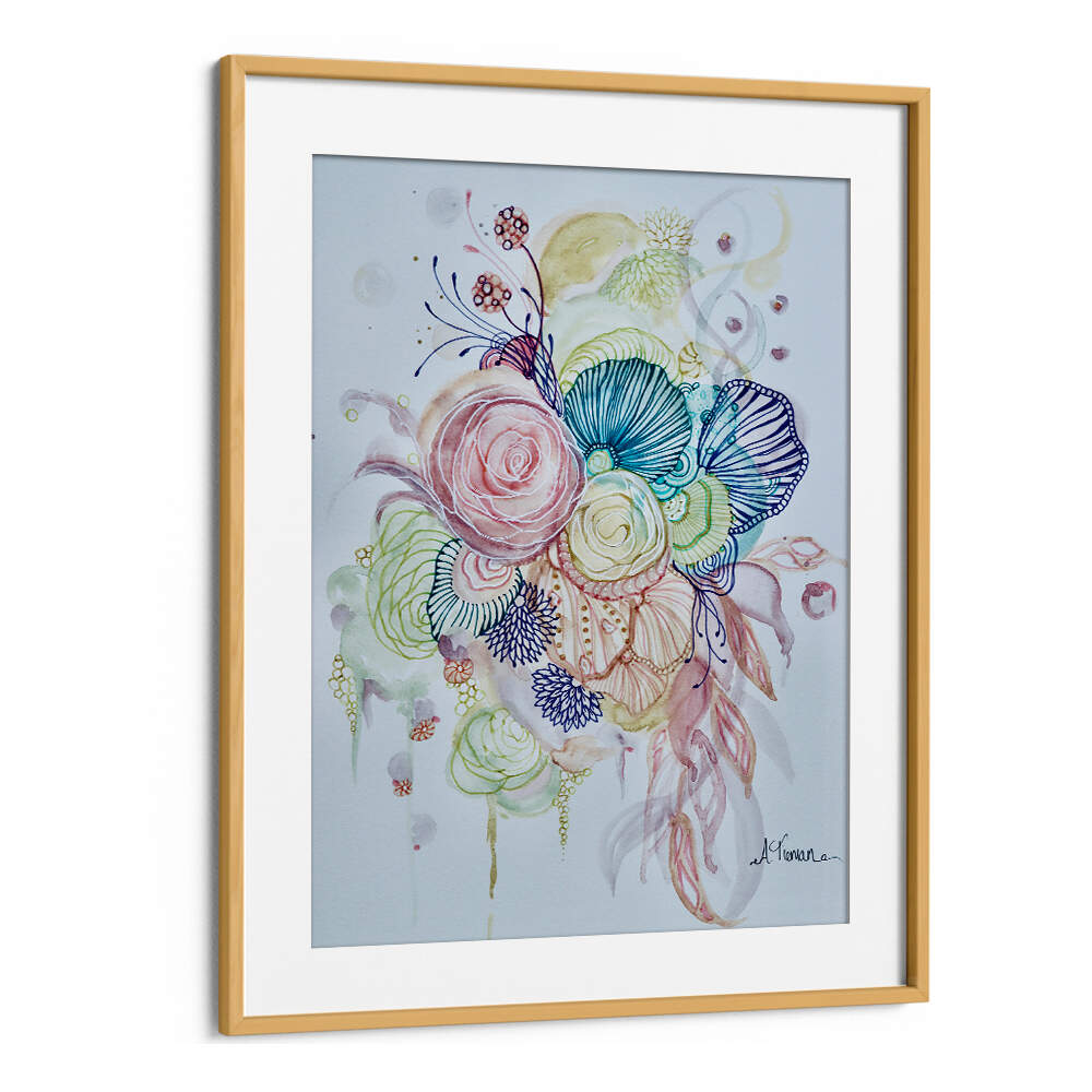 Vibrant INDULGENCE, FLORAL FLOWER PAINTINGS featuring abstract floral designs to elevate any space. Perfect for flower lovers.