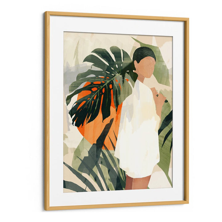 Stylish JUNGLE 3, BOHO ART PAINTINGS showcasing vibrant colors and tropical elements for a bohemian vibe.