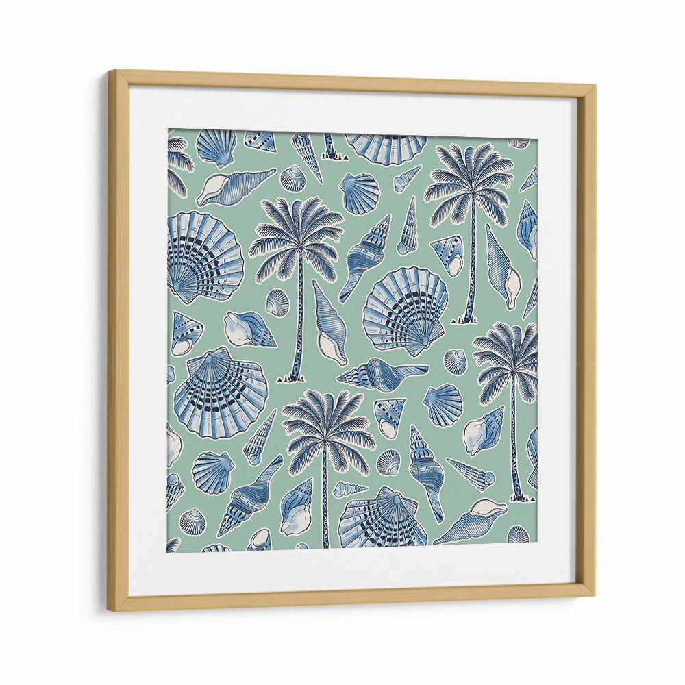 SEA SHELLS AND PALMTREES MINT , BEACH PAINTINGS