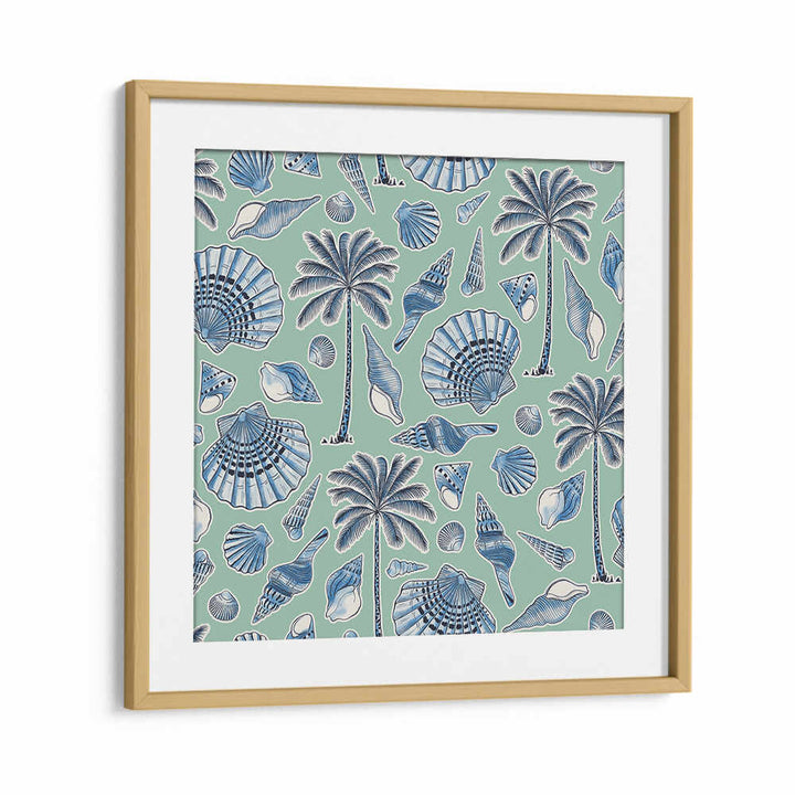 SEA SHELLS AND PALMTREES MINT , BEACH PAINTINGS