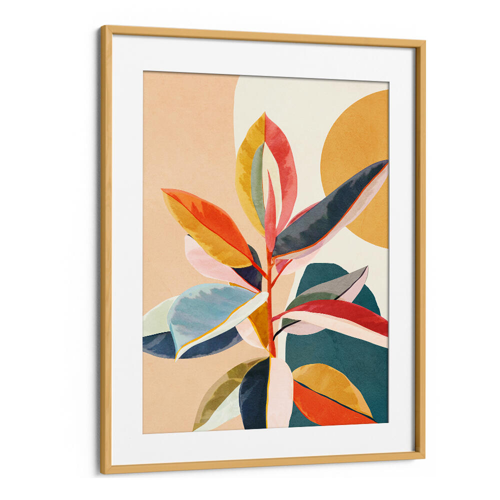 SUNLIT FOLIAGE HARMONY , BOHO ART PAINTINGS