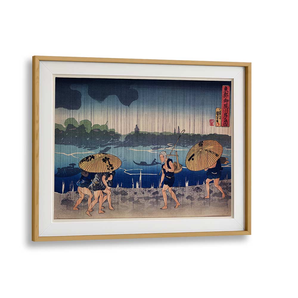 PEOPLE WALKING , VINTAGE PAINTINGS