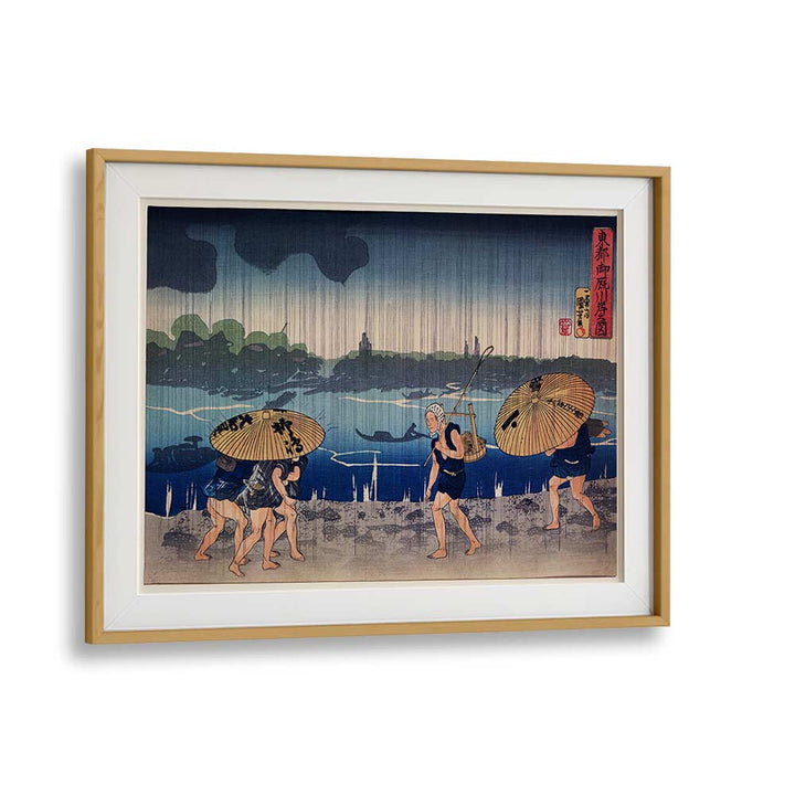 PEOPLE WALKING , VINTAGE PAINTINGS