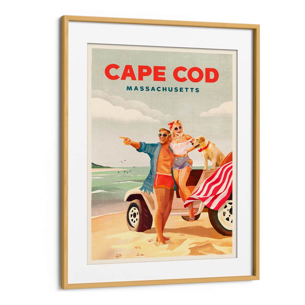 Cape Cod Massachusetts, beach paintings featuring a vibrant summer scene, perfect for coastal art lovers.