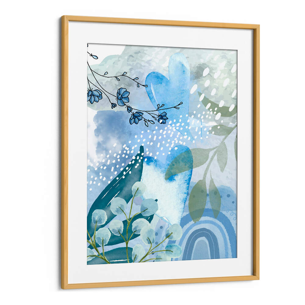 ICEBERG BLUE II , FLORAL FLOWER PAINTINGS