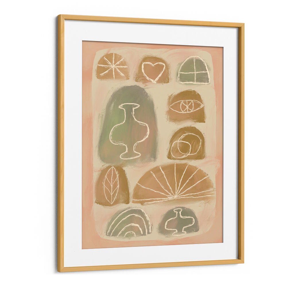 VASE LOVE , BOHO ART PAINTINGS