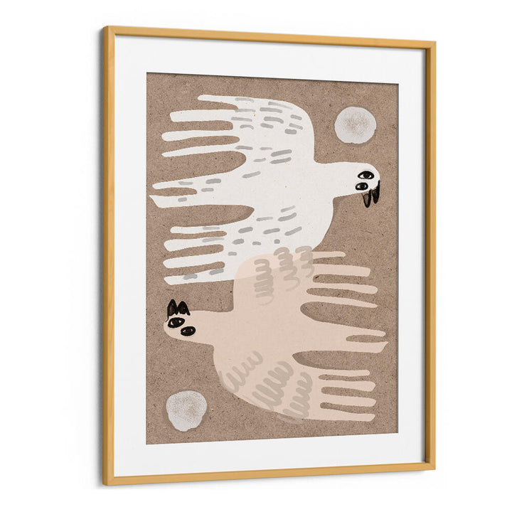 DUAL FLIGHT HARMONY , BOHO ART PAINTINGS