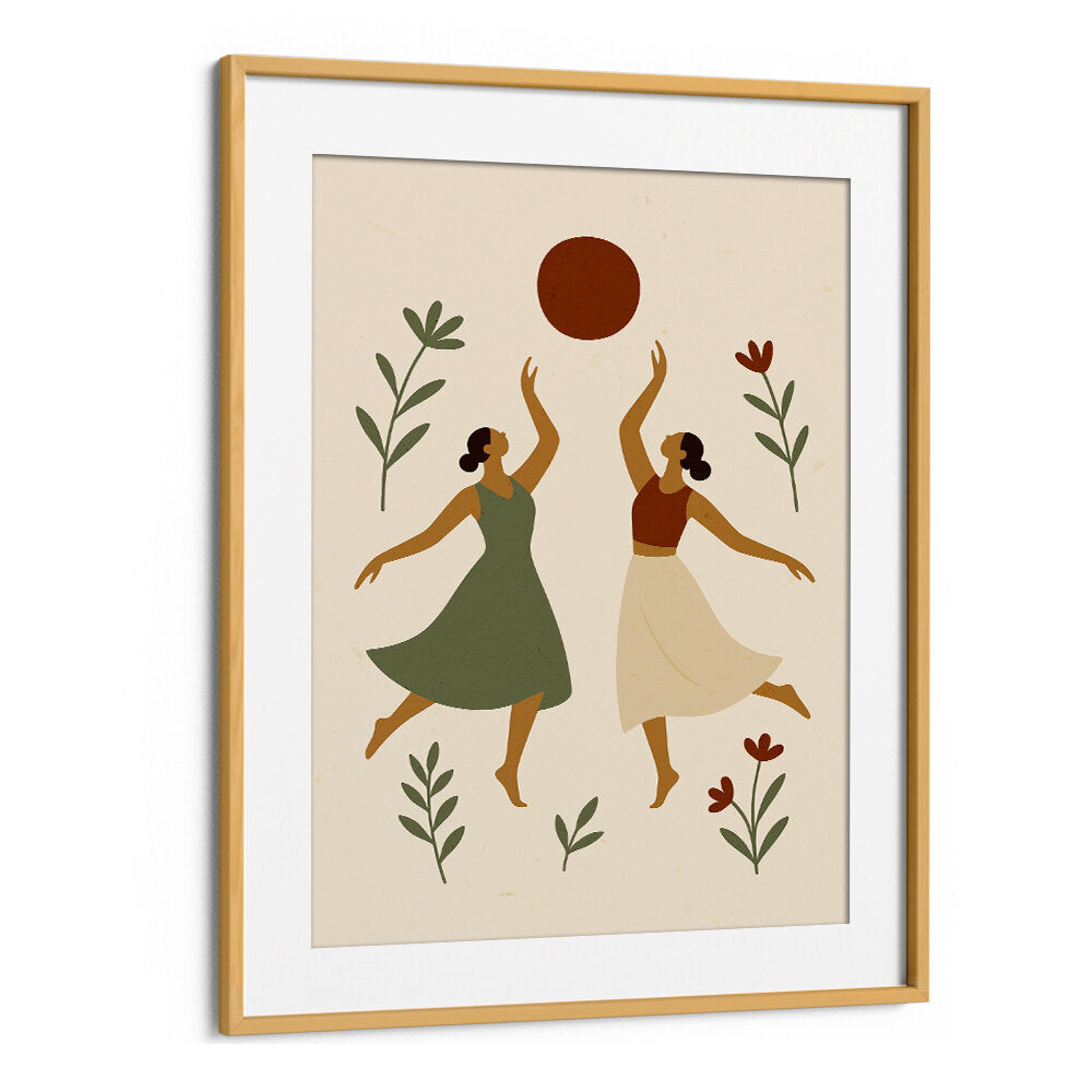 SUNLIT DANCE , BOHO ART PAINTINGS