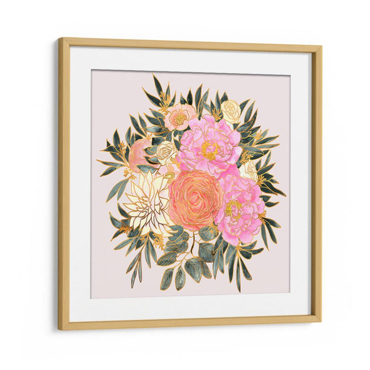 NANETTE FLORAL BOUQUET IN PASTELS , FLORAL FLOWER PAINTINGS