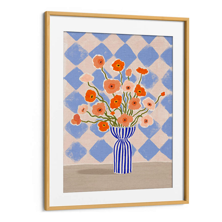 PAINTERLY POPPIES , FLORAL FLOWER PAINTINGS