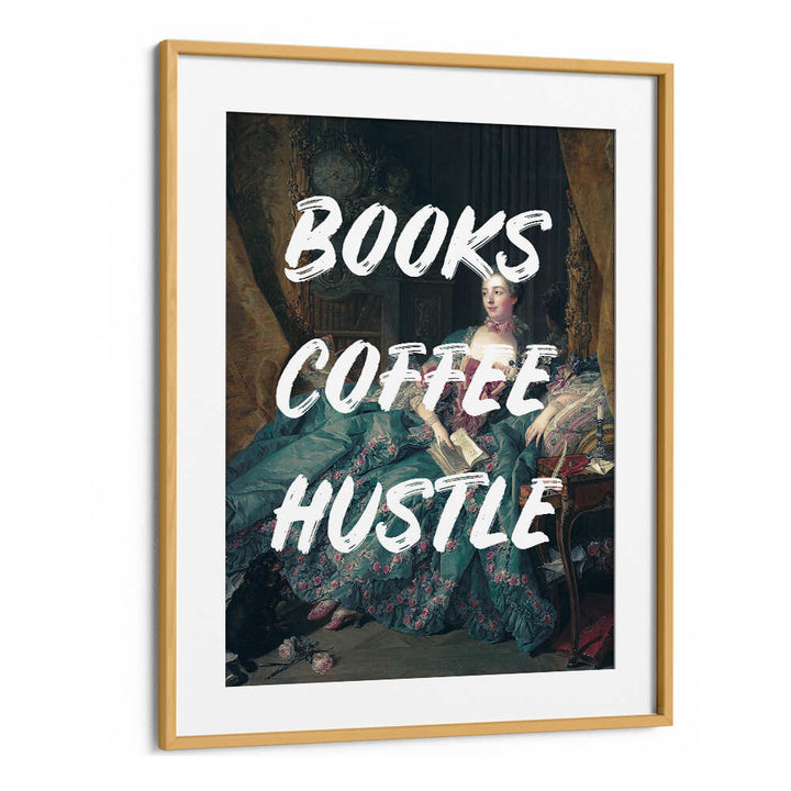 BOOKS COFFEE WHITE , ALTERED ART PRINTS