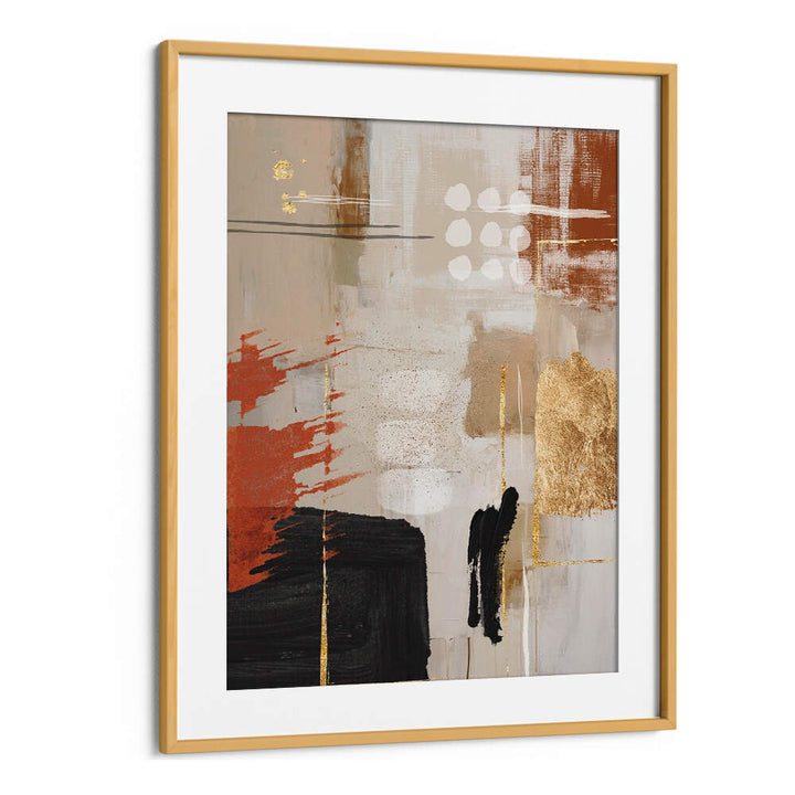 TERRACOTTA CHAOS I , BOHO ART PAINTINGS