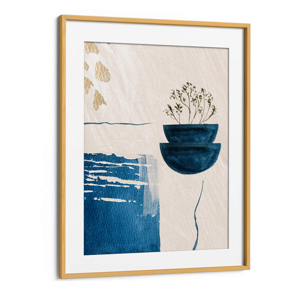 CALM BLUES I , BOHO ART PAINTINGS