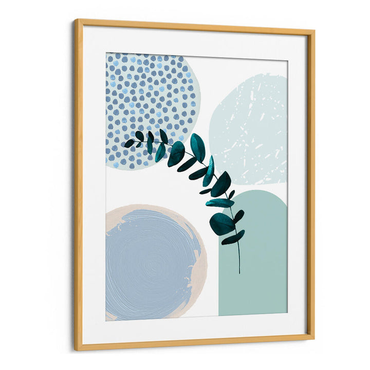 BLUE GREEN BOHO II , BOHO ART PAINTINGS