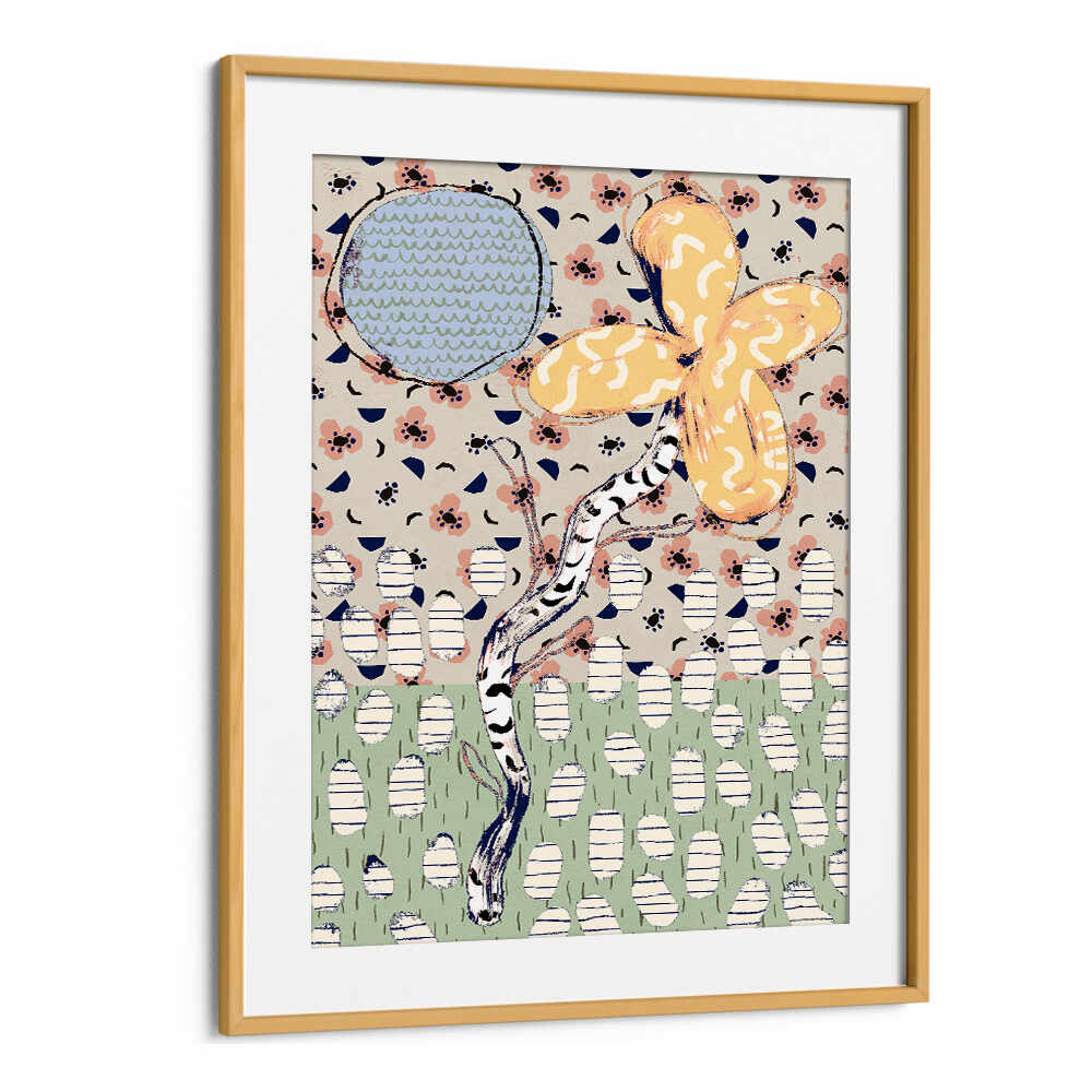 PATTERN PLAY XII , FLORAL FLOWER PAINTINGS