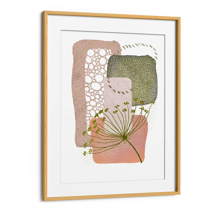 DELICATE PINK AND GREEN II , BOHO ART PAINTINGS