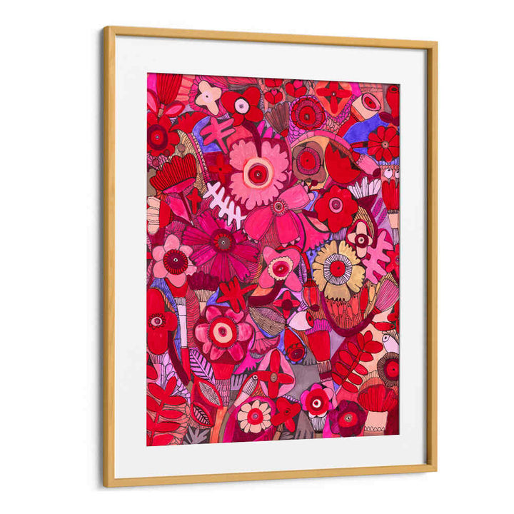 HOT PINK DELIGHT , FLORAL FLOWER PAINTINGS