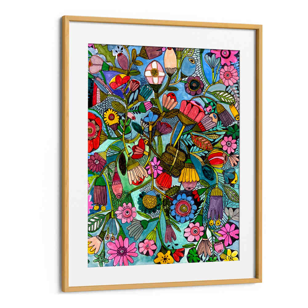BLUEFLORAL , FLORAL FLOWER PAINTINGS