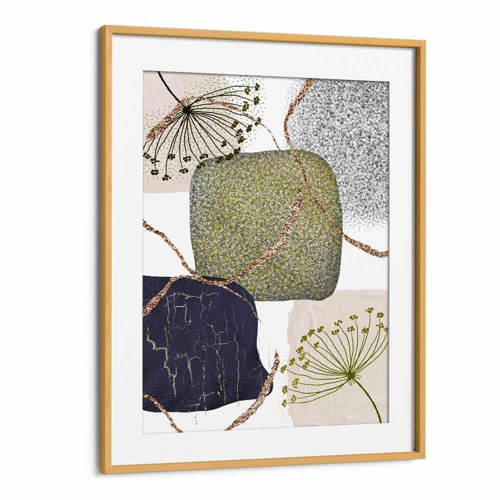 GREEN GREY II , BOHO ART PAINTINGS