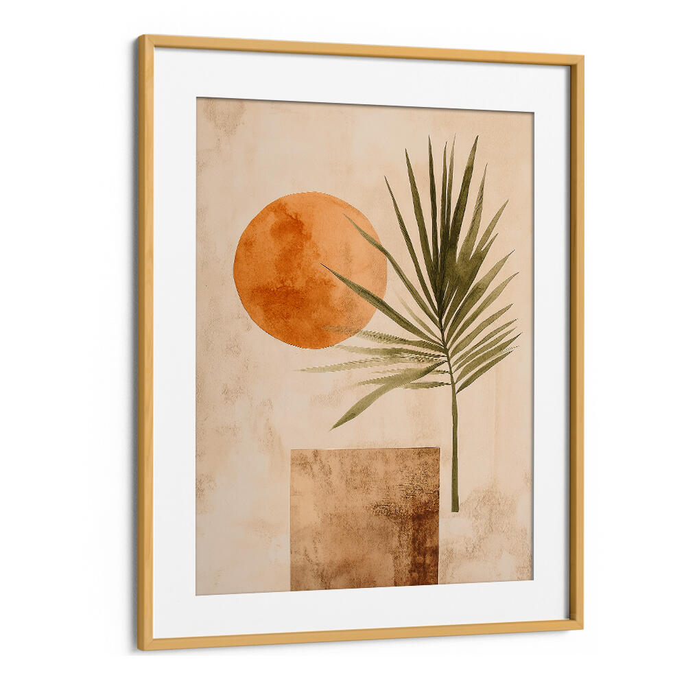 SUNSET PALM SILHOUETTE , BOHO ART PAINTINGS