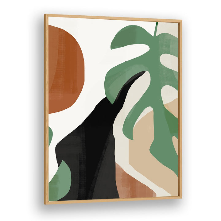 Stylish ABSTRACT TROPICAL LEAVES, BOHO ART PAINTINGS enhance your decor with earthy tones and artistic flair.