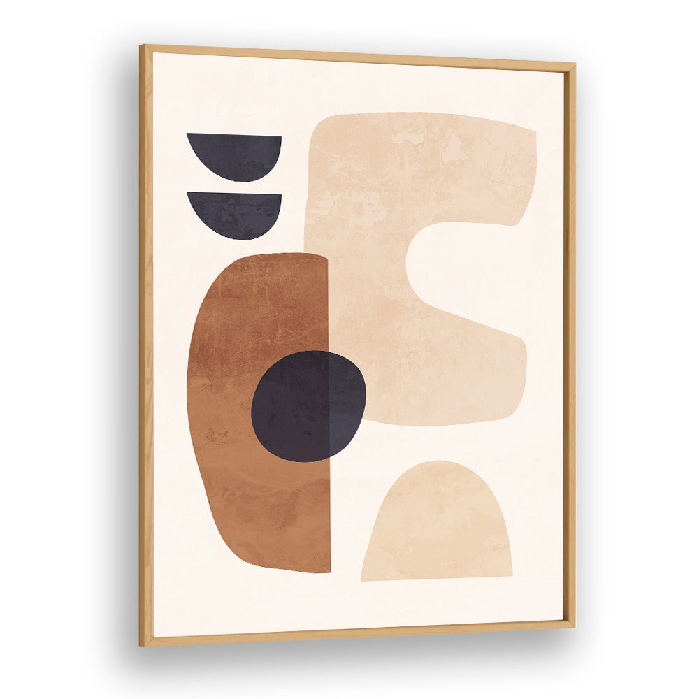 Captivating ABSTRACT HARMONY, BOHO ART PAINTINGS featuring unique shapes and warm colors, perfect for bohemian decor.