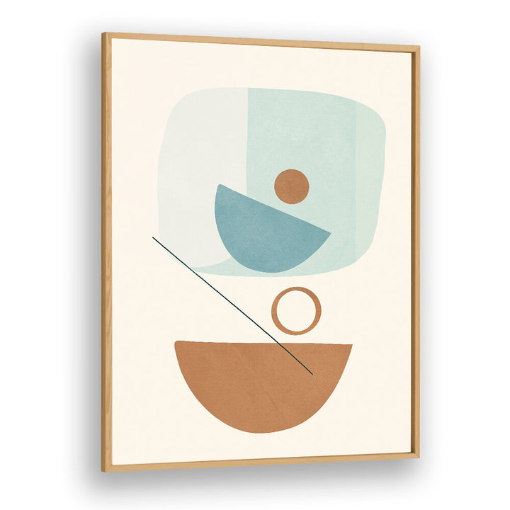 AZZURRO SHAPES IV , BOHO ART PAINTINGS