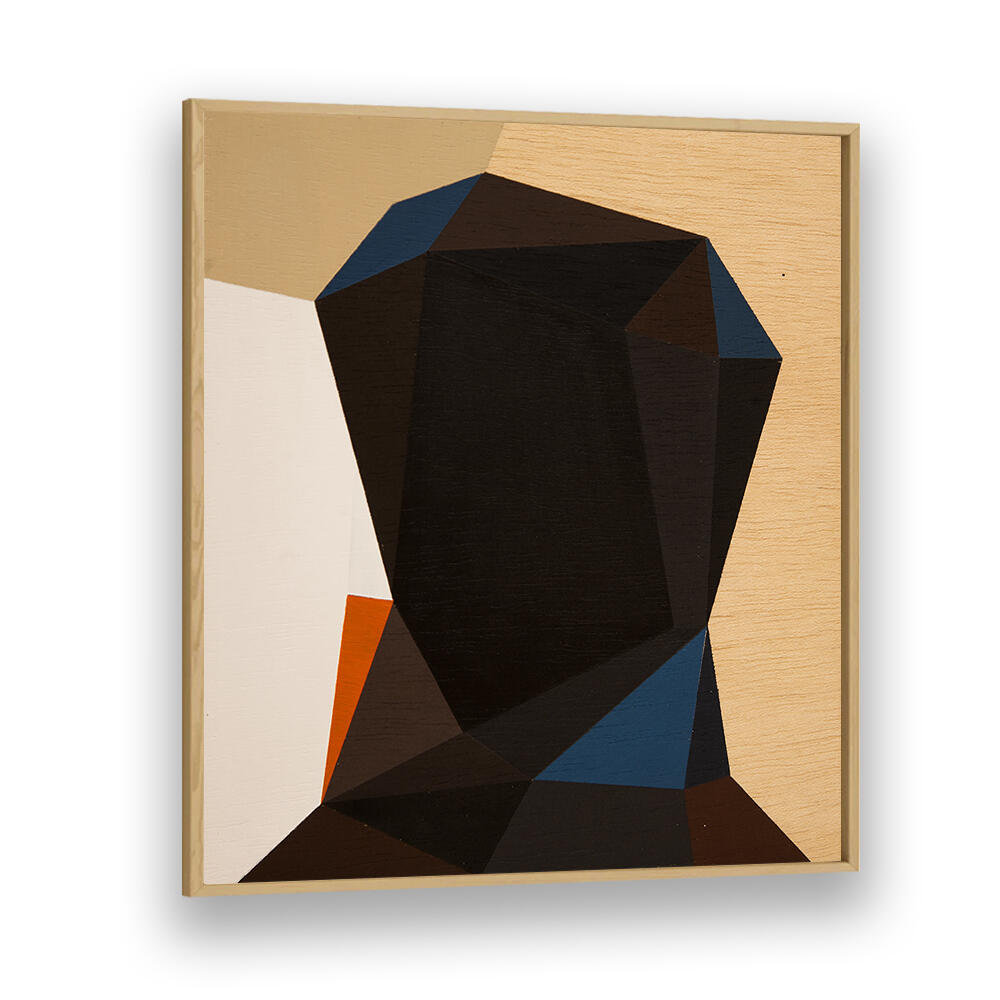 BLACK HEAD I , GEOMETRIC ART PRINTS